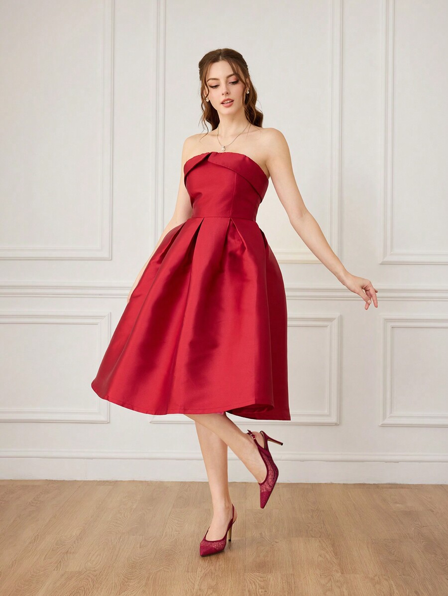 CUCCOO HITCHD Women's Sequin & Lace Pointed Toe Mid Heel Elegant Wedding red-2