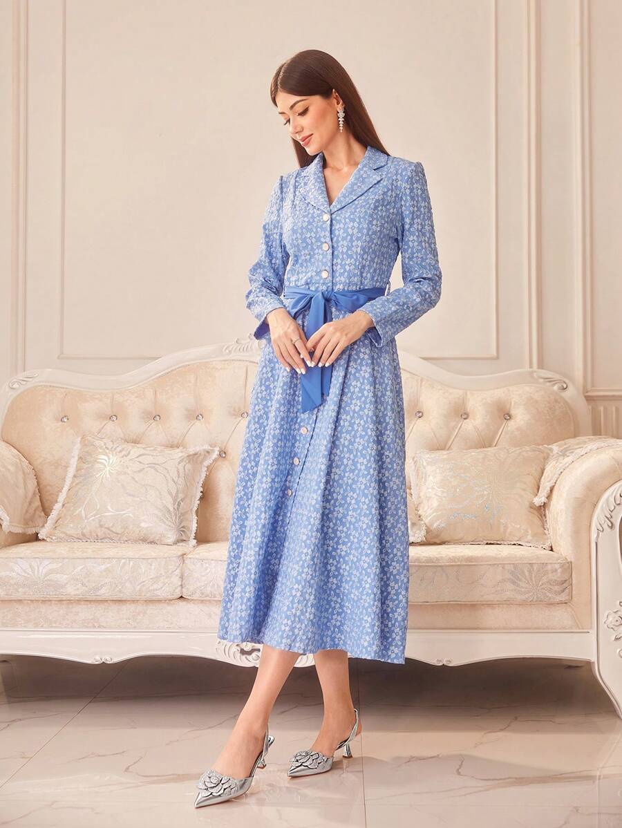 CUCCOO TILAWA Women's Fashion Metal Rhinestone Flower Decor Pointed Toe Low Heel Backstrap Pumps silver-4