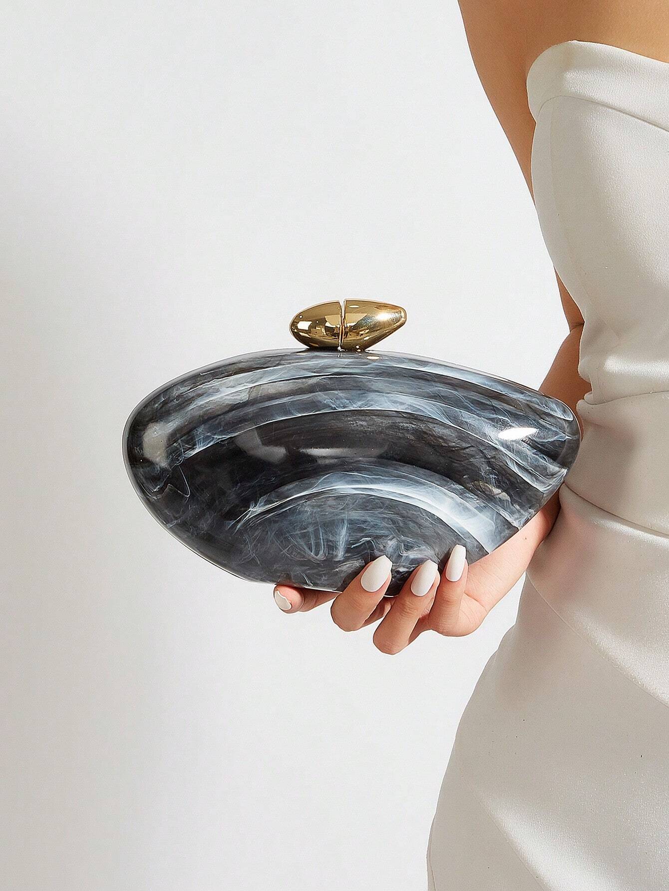 Fashionable Acrylic Clutch For Women Luxury Gradient Color -1