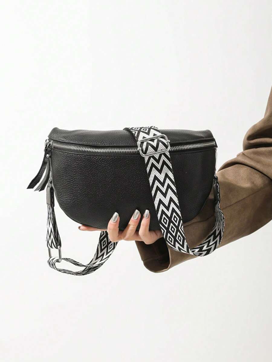 Fashionable And Simple Soft Leather Chest Bag Crossbody Bag Shoulder Bag-6