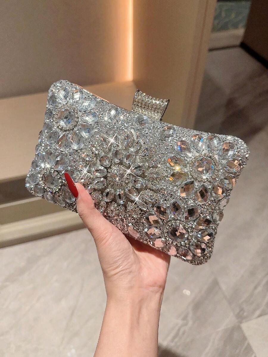 Lightweight, Business Casual Rhinestone Decor Bucket-3