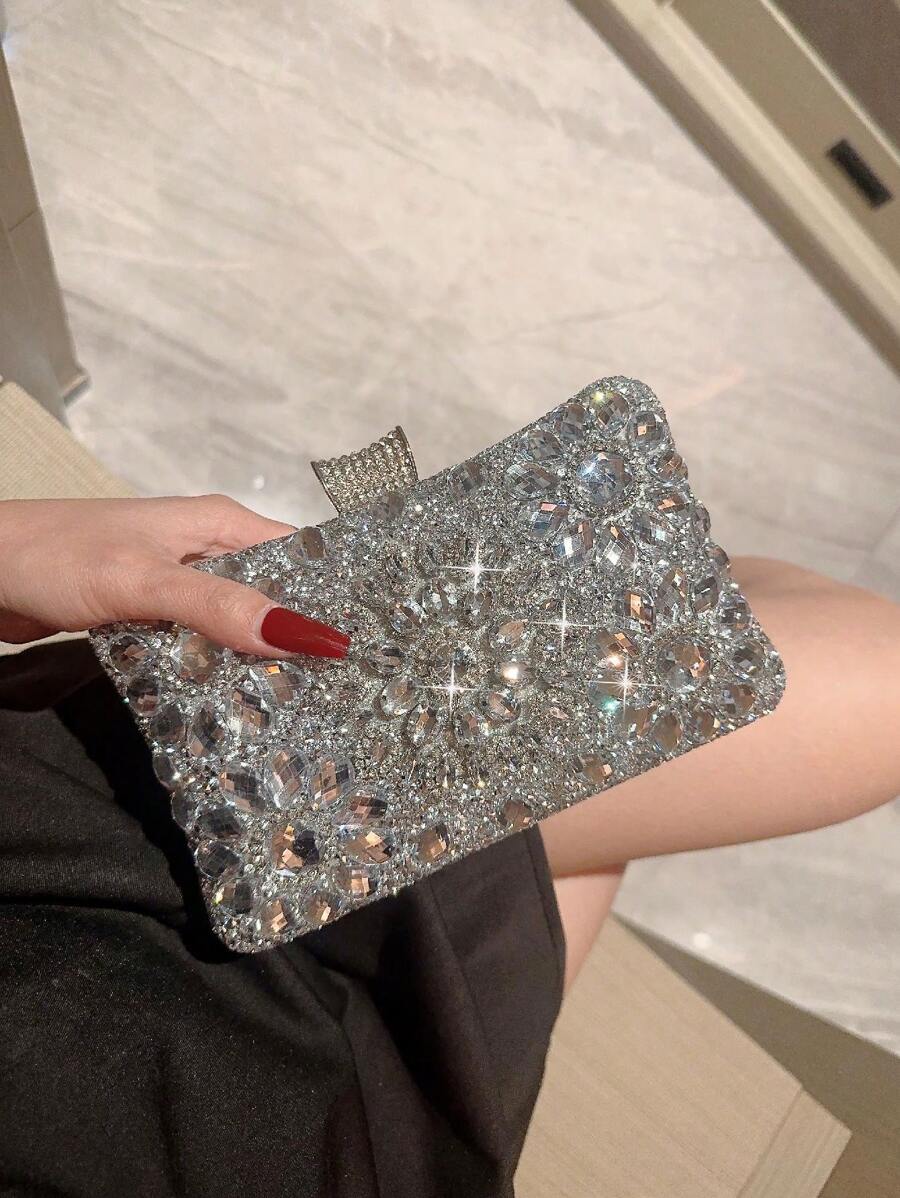 Lightweight, Business Casual Rhinestone Decor Bucket-5