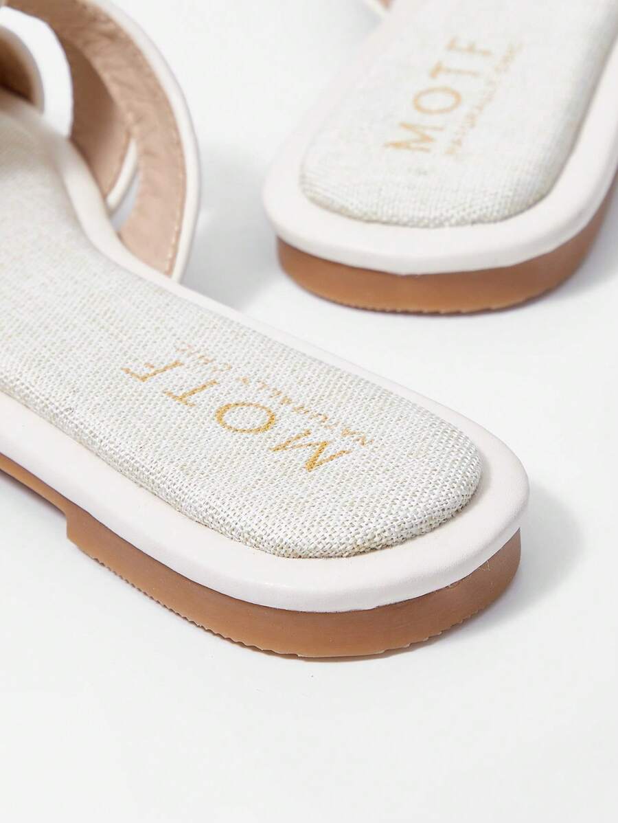 MOTF PREMIUM WOMEN'S COMFORTABLE SQUARE-TOE FLAT SANDALS apricot-7