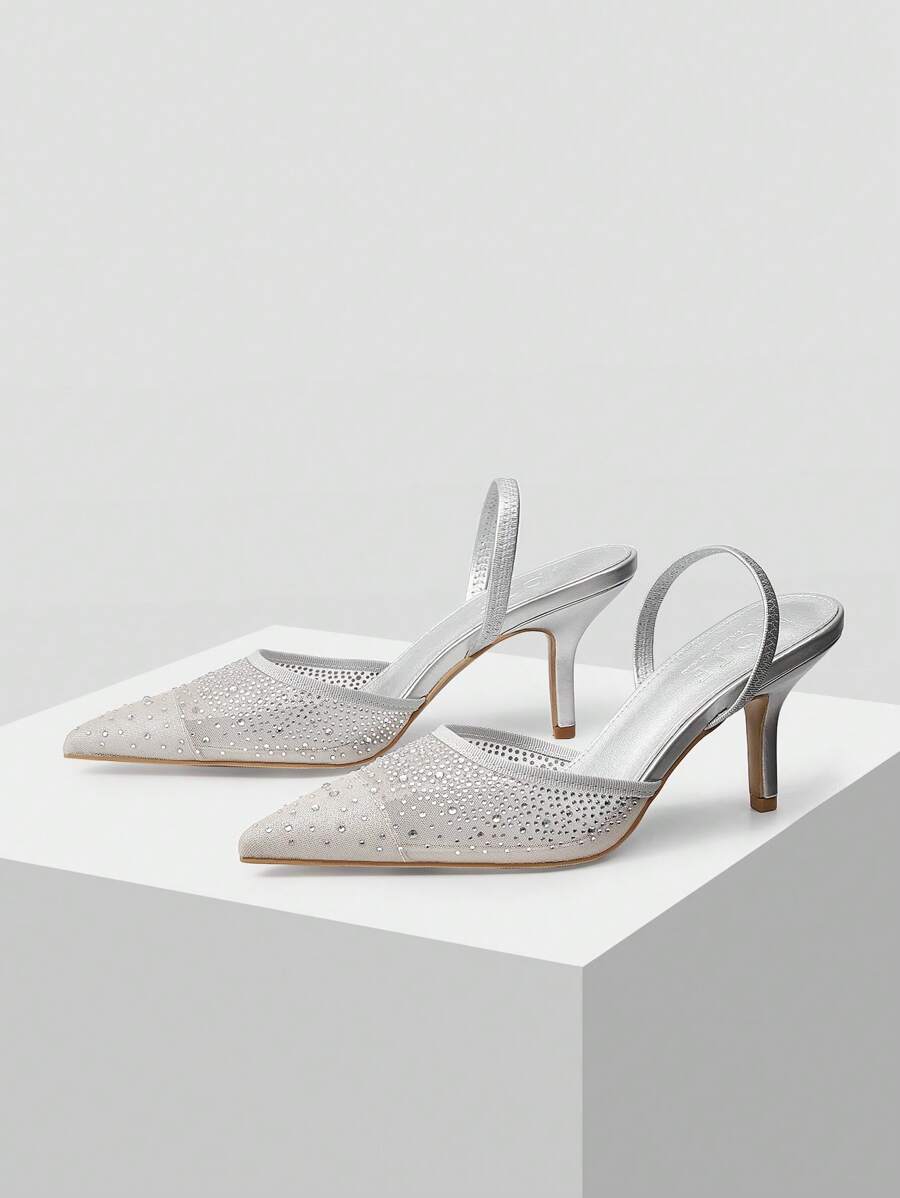 MOTF PREMIUM WOMEN'S FASHION CRYSTAL DECOR POINTED TOE HIGH HEELS-9