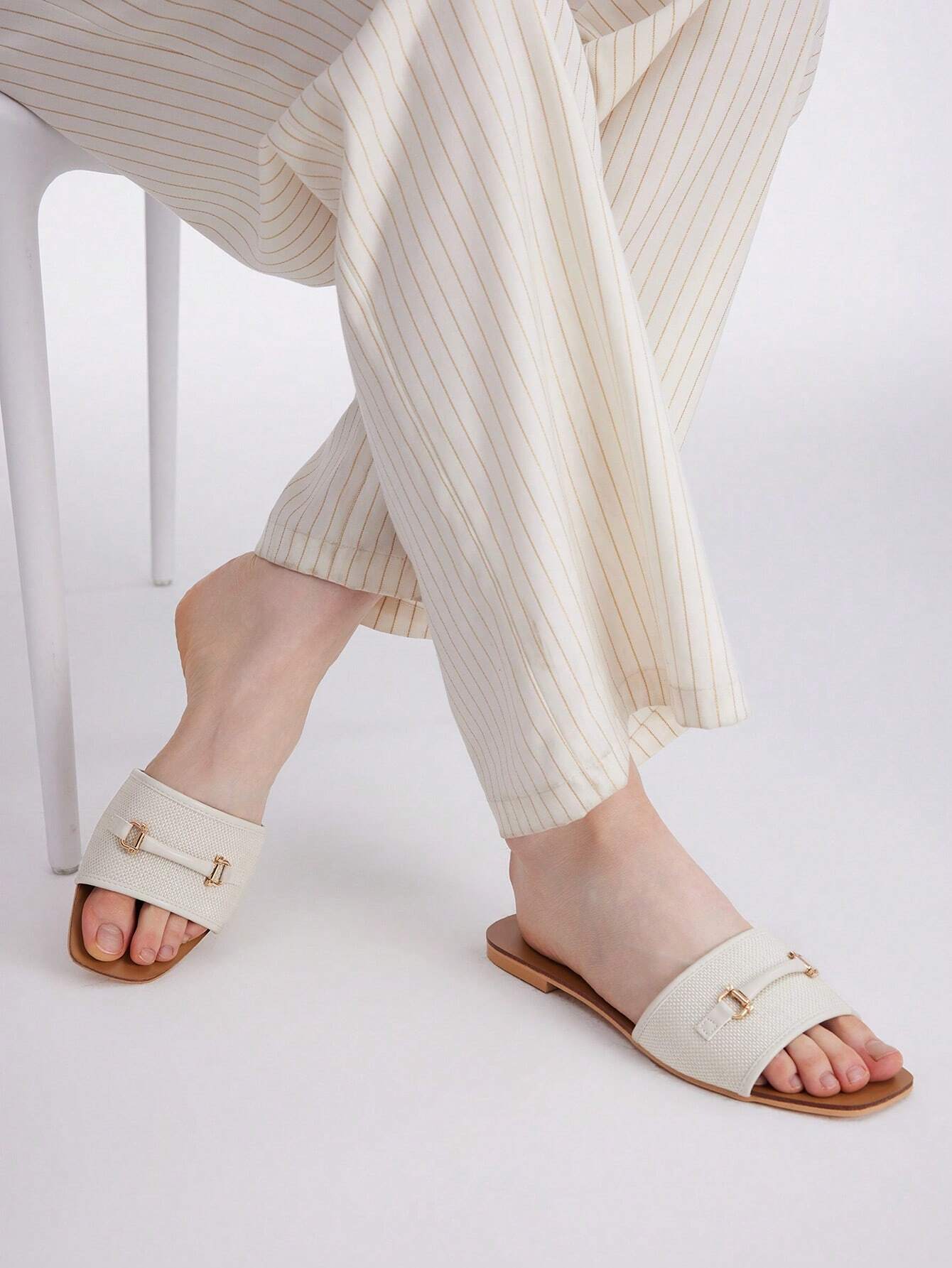 MOTF PREMIUM WOVEN WOMEN'S FLAT SANDALS VACATION SHOES-7