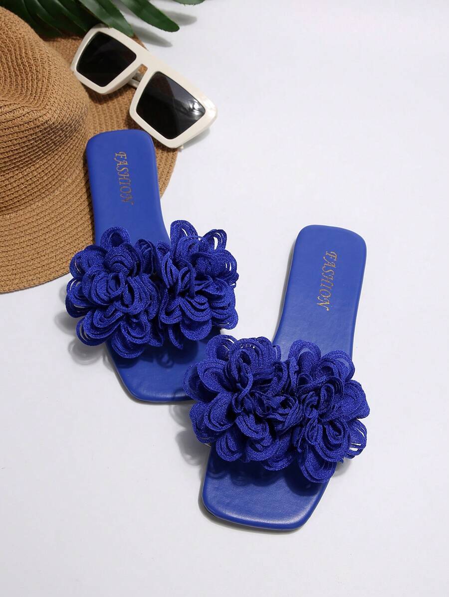 New Arrival Plus Size Women's Comfy Simple Strap Floral Square -2