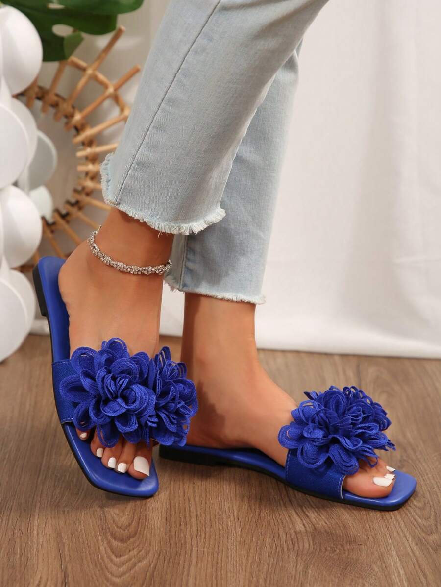 New Arrival Plus Size Women's Comfy Simple Strap Floral Square -6