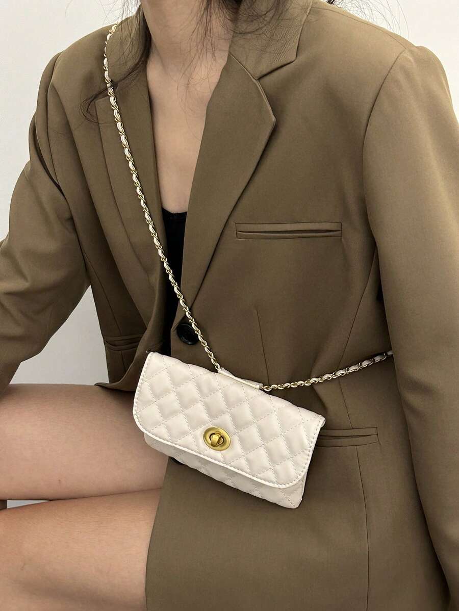 New Fashion Rhombus Embroidery Detachable Chain-2