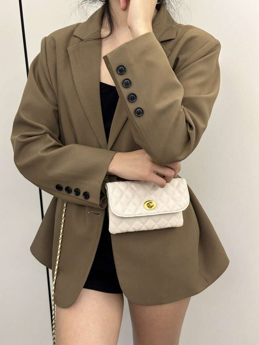 New Fashion Rhombus Embroidery Detachable Chain-4