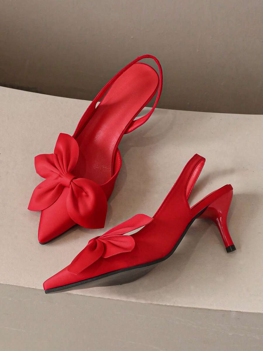 New French Style High Heel Closed Toe Sandals, Spring Elegant Flat Shoes-2