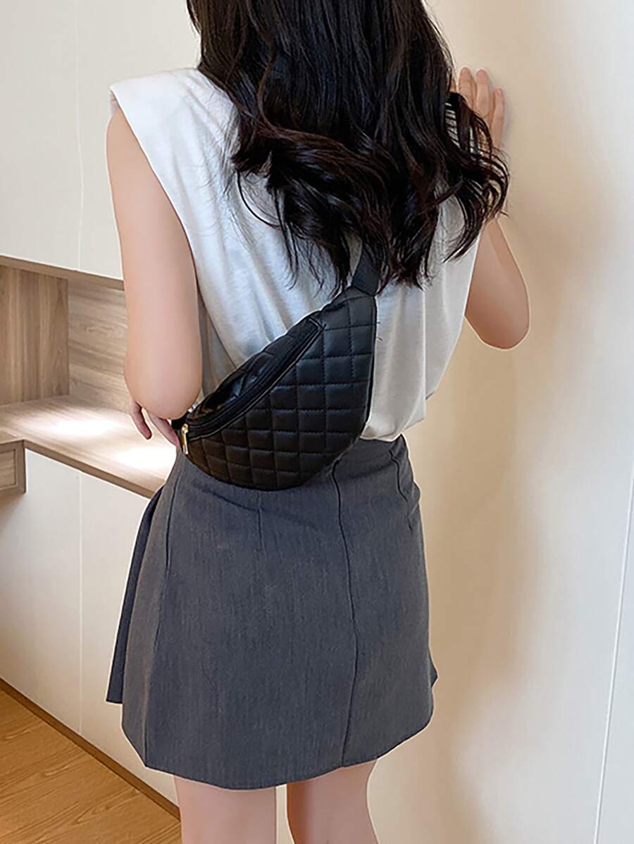 Quilted Detail Fanny Pack-2
