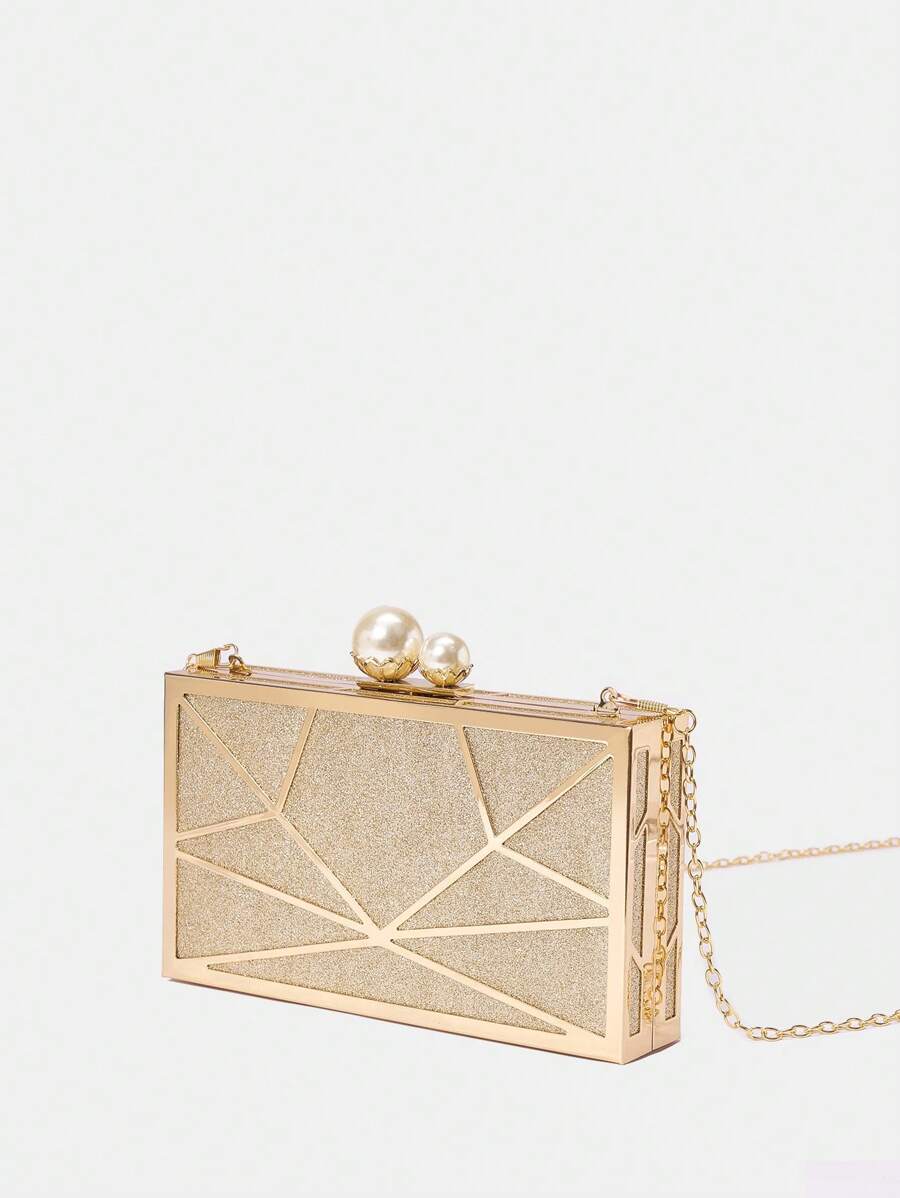 SHEIN Belle Luxury,Elegant,Glitter, Evening Clutch,For Wedding-3