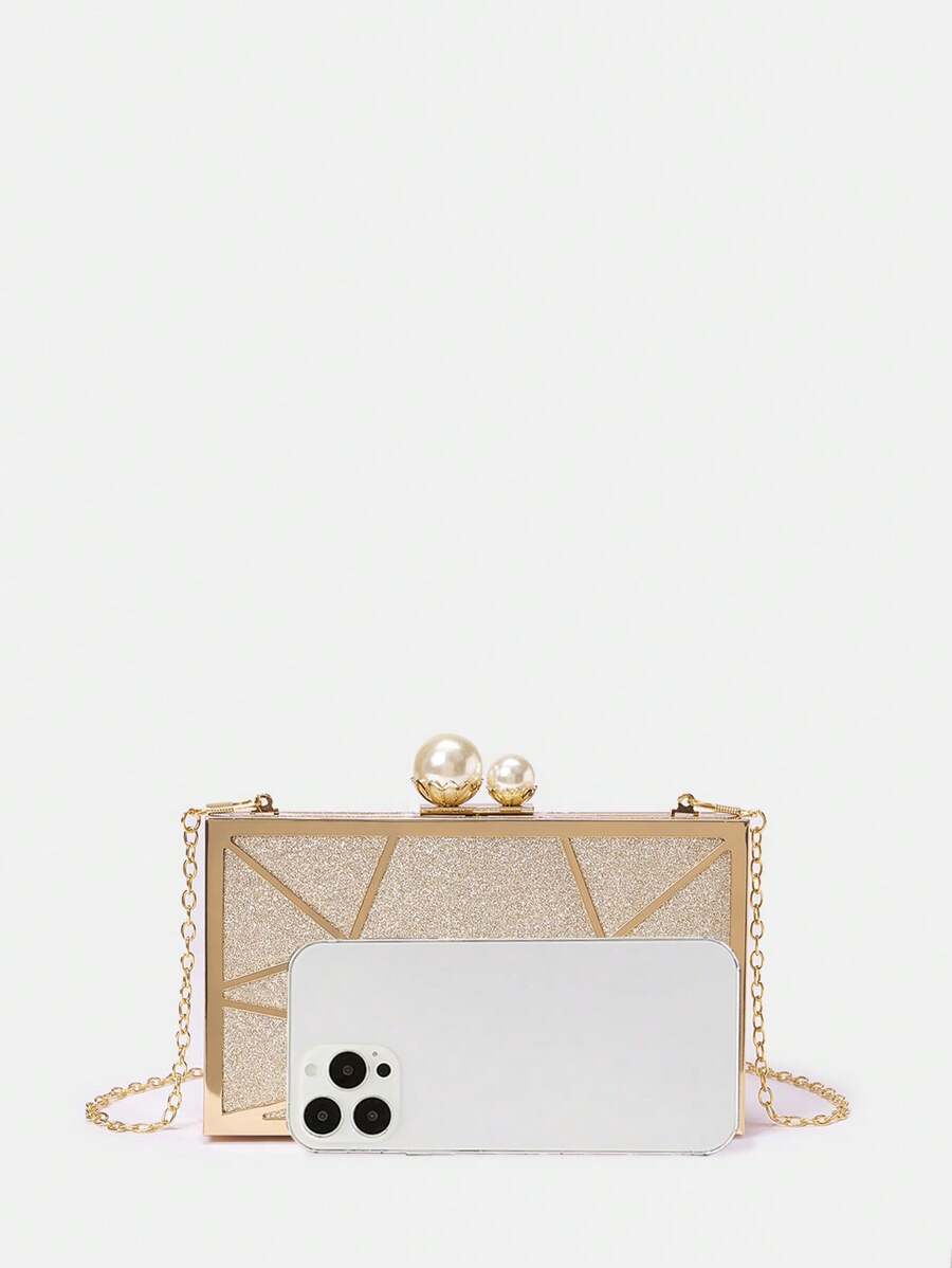 SHEIN Belle Luxury,Elegant,Glitter, Evening Clutch,For Wedding-6