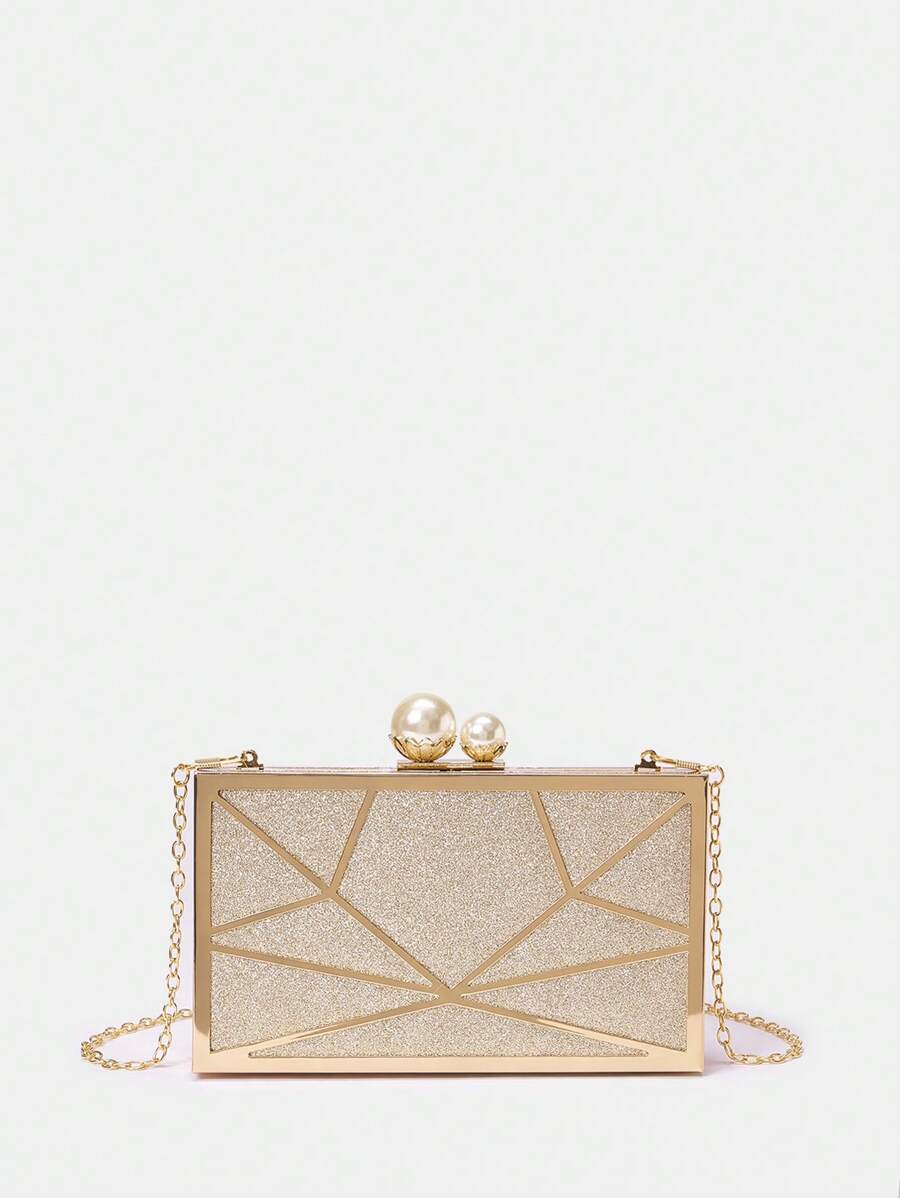 SHEIN Belle Luxury,Elegant,Glitter, Evening Clutch,For Wedding-7
