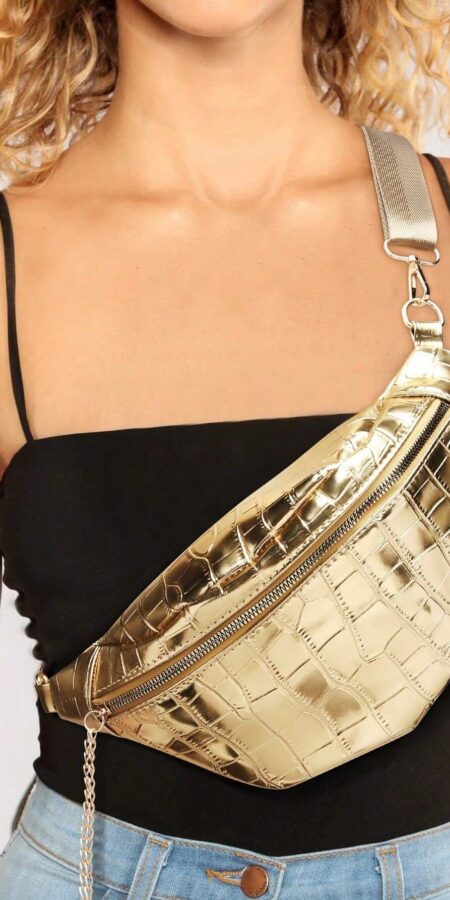 Simple Style Dumpling Shape Women's Chest Bag With Waist Bag