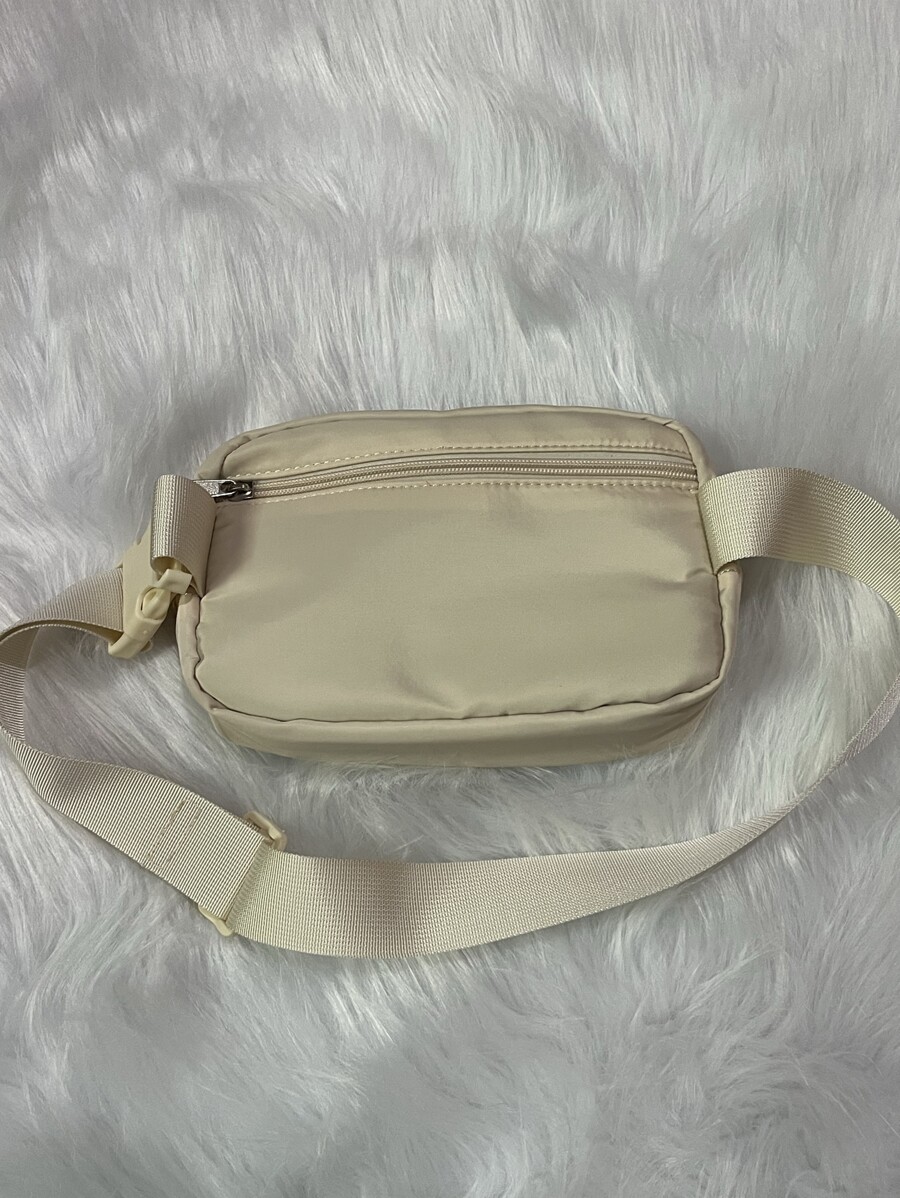 Small Fanny Pack Beige Fashionable Release Buckle For Sport, Mothers Day Gift For Mom-3