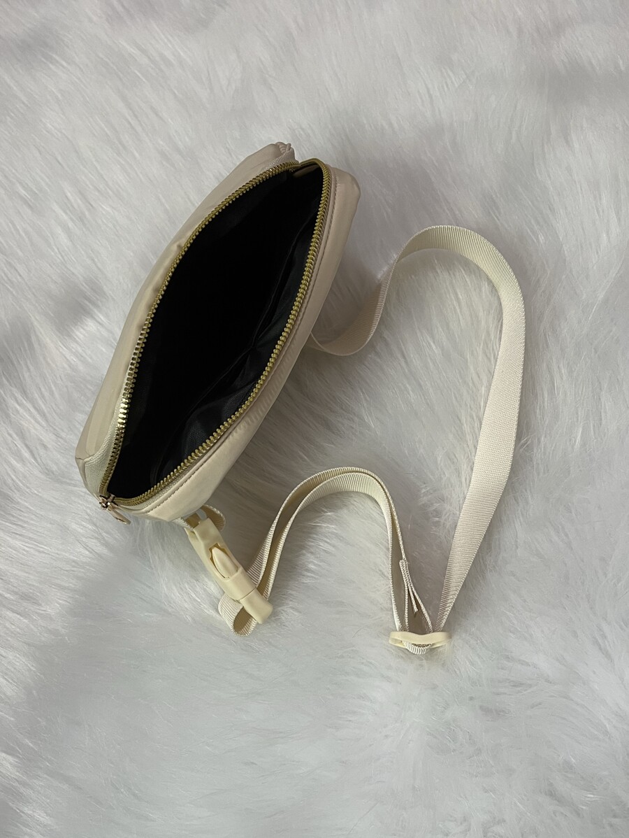 Small Fanny Pack Beige Fashionable Release Buckle For Sport, Mothers Day Gift For Mom-4