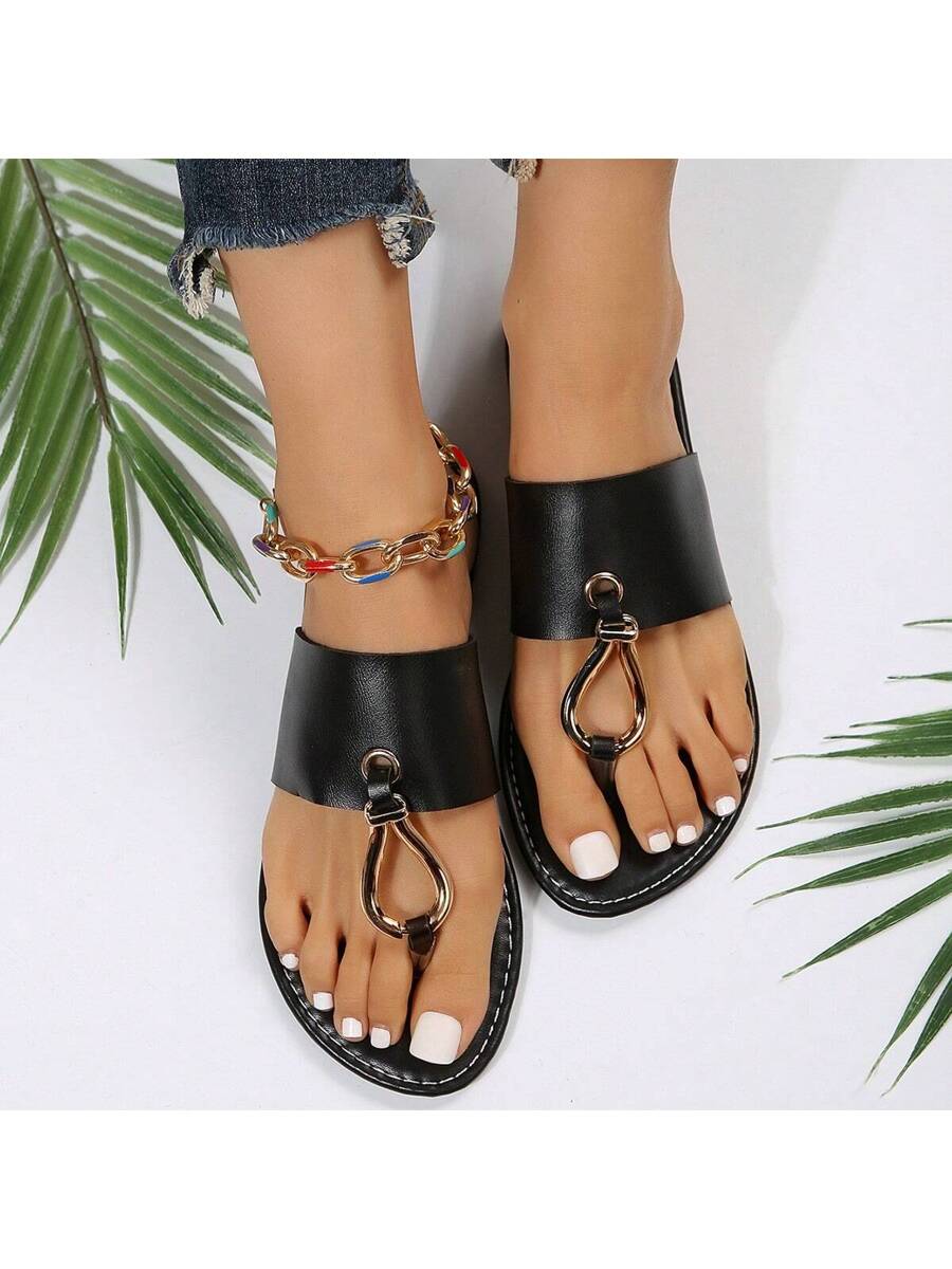 Summer European And American Classic Flat Sandals. Fashionable And Versatile-2