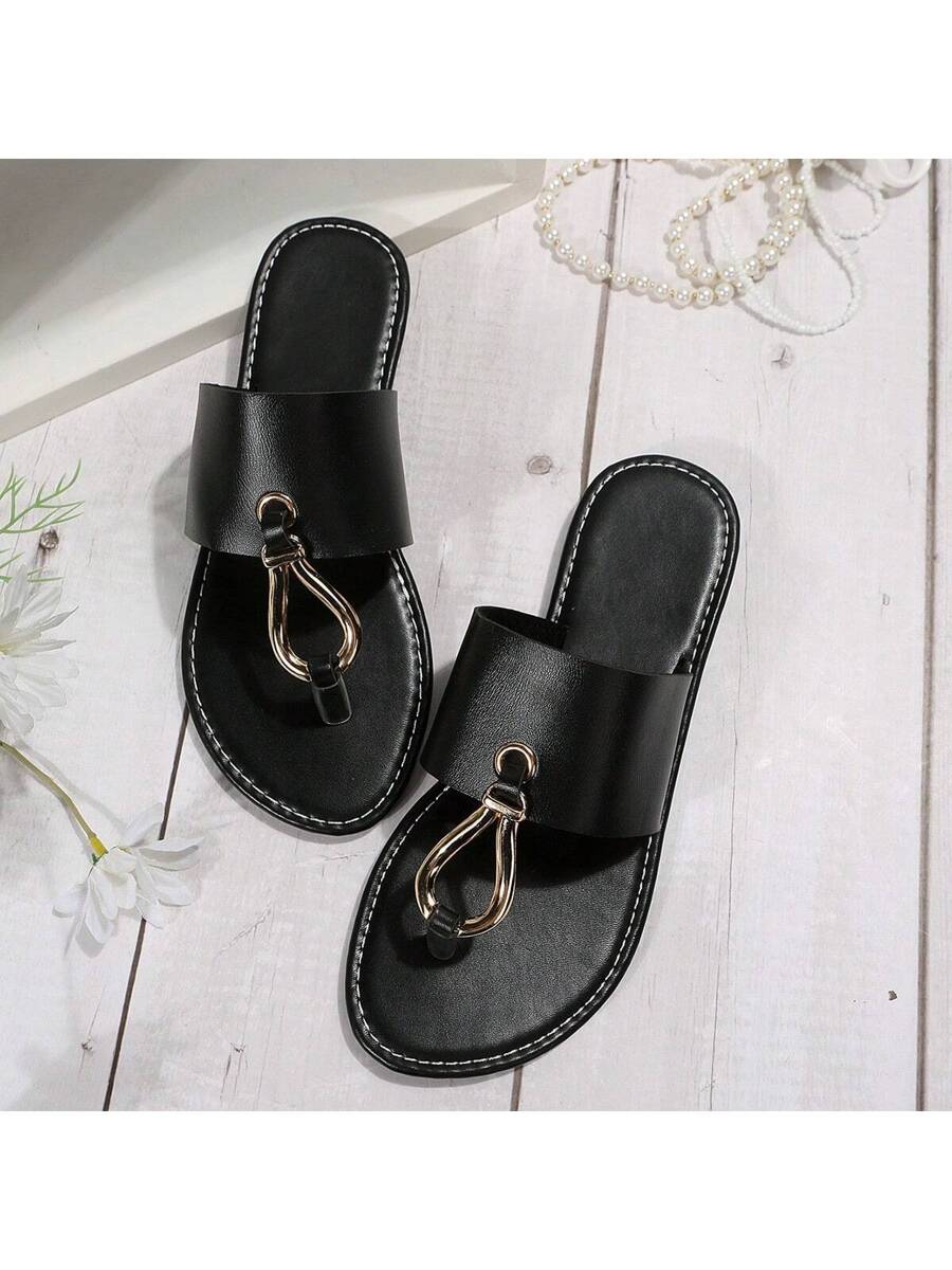 Summer European And American Classic Flat Sandals. Fashionable And Versatile-4
