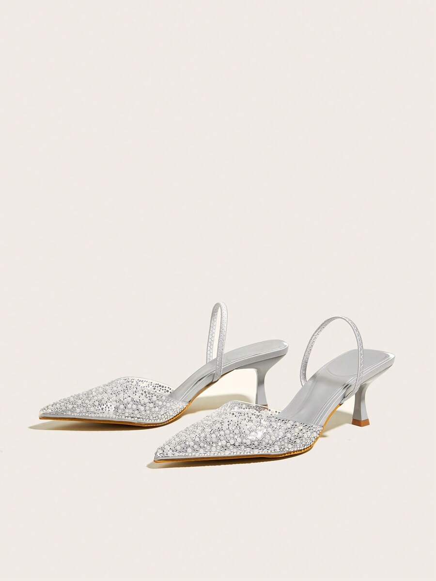 Women's Fashionable Faux Pearl & Rhinestone Decorated-3