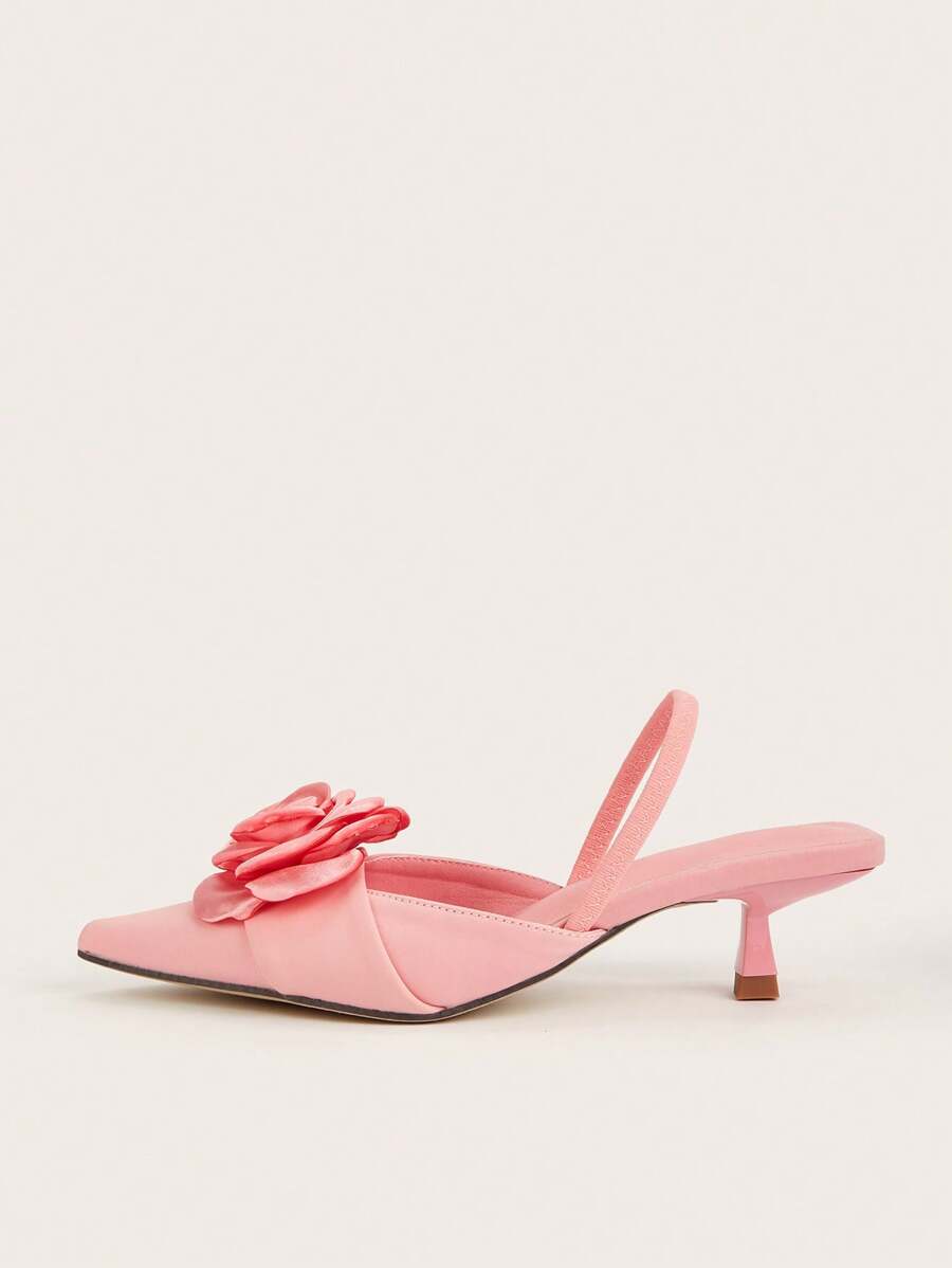 Women's Unique Elegant Floral Decor Fashion Comfortable High Heel Pumps-3