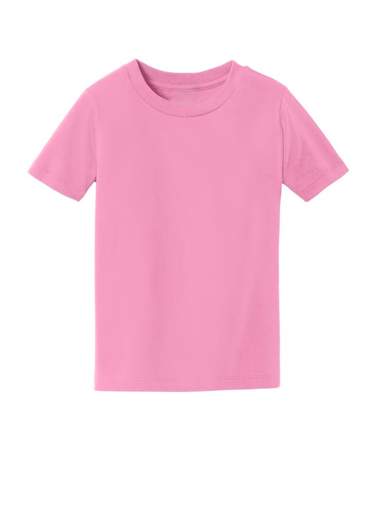 Printshop4me Kids Round Neck boys T Shirt pink-3