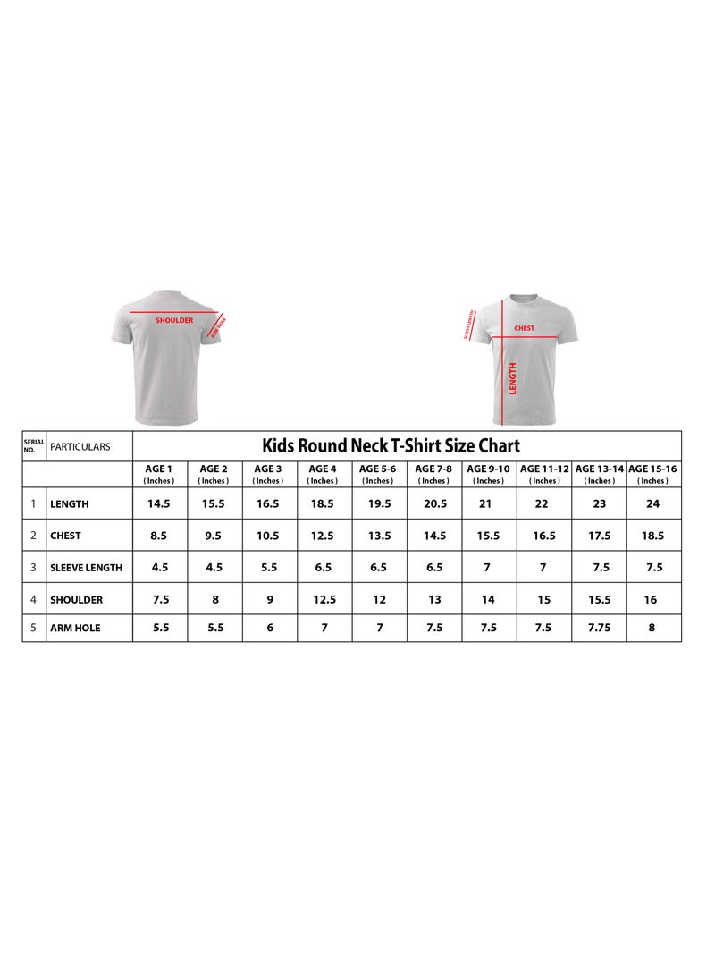 Printshop4me Kids Round Neck boys T Shirt pink-5