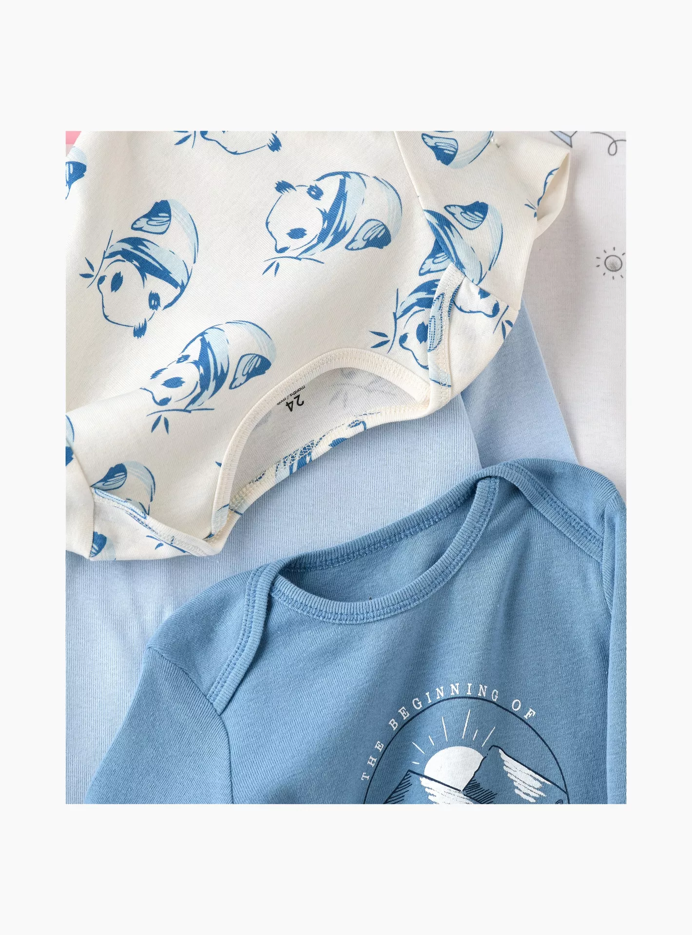 Babyqlo 5-Piece Adventure & Panda-Themed Bodysuits-4