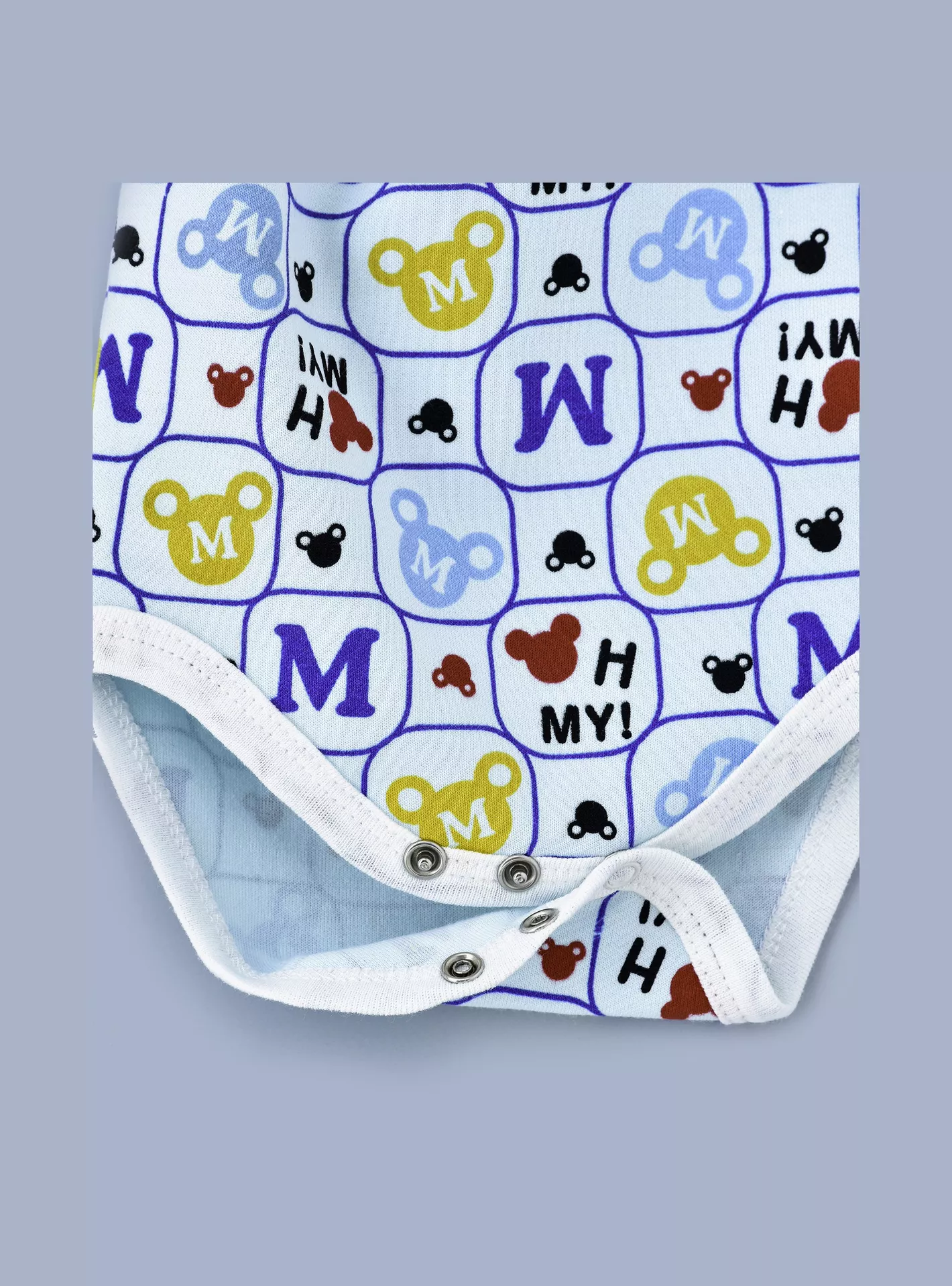 Babyqlo Alphabets Printed Bodysuit-3