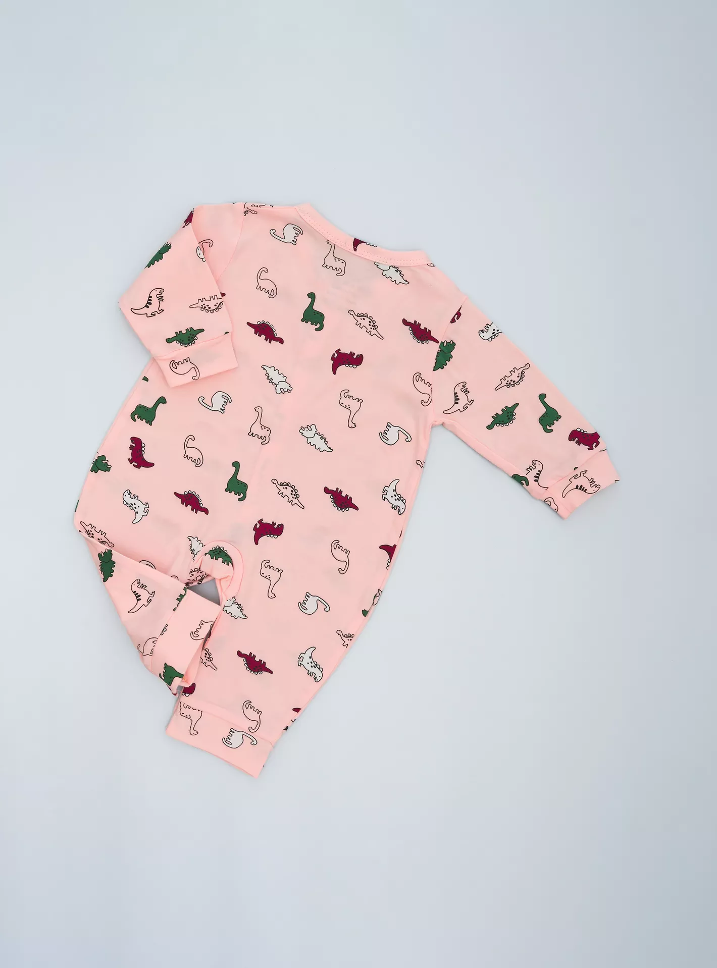 Babyqlo Cute Dino Printed Long Sleeves Romper-2