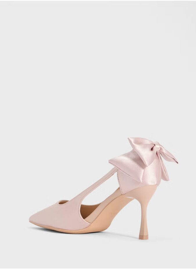 Bow Back Heeled Pumps-3