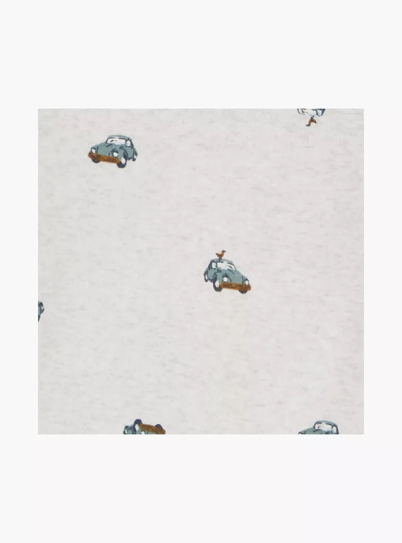 Carter's 2-Piece Car Printed Long Sleeves Rompers-2