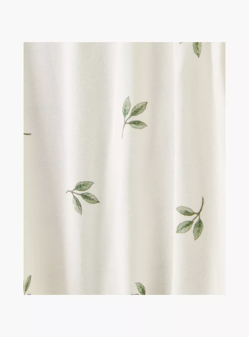 Carter's 2-Piece Leaf Printed Long Sleeves Bodysuits-4