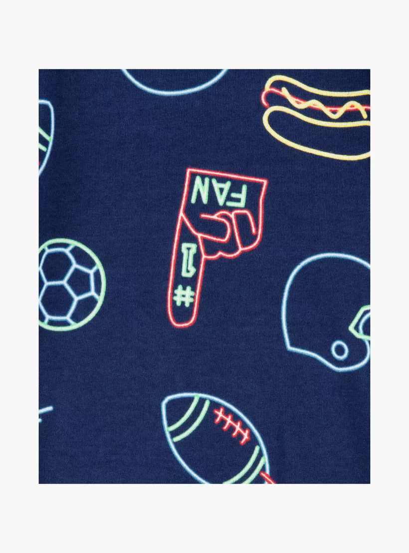 Carter's 2-Piece Sports Printed Short Sleeves T-Shirts with 2-Piece Joggers-3