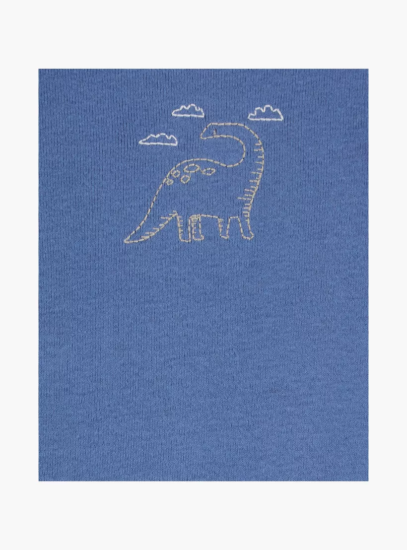 Carter's 5-Piece Dino Printed Short Sleeves Bodysuits-3