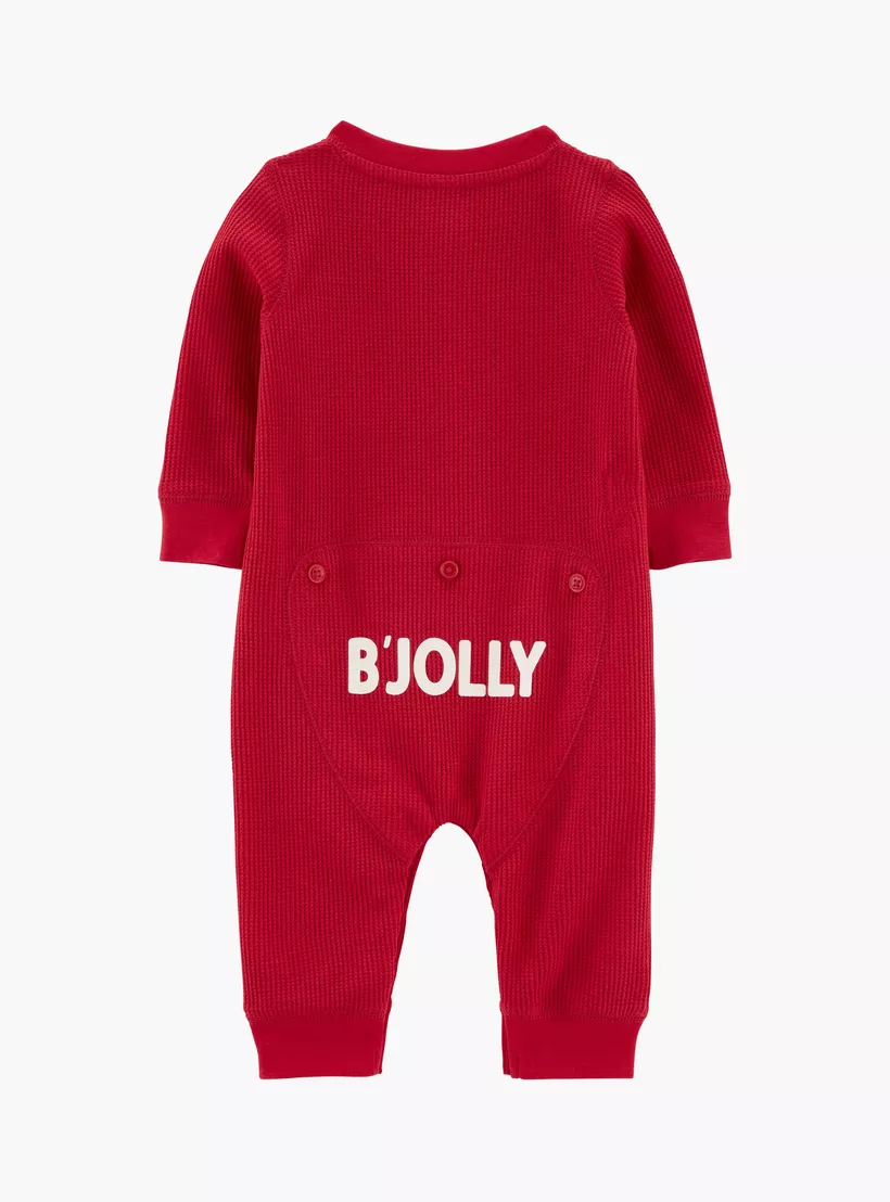 Carter's Solid Long Sleeves Sleepsuit-2
