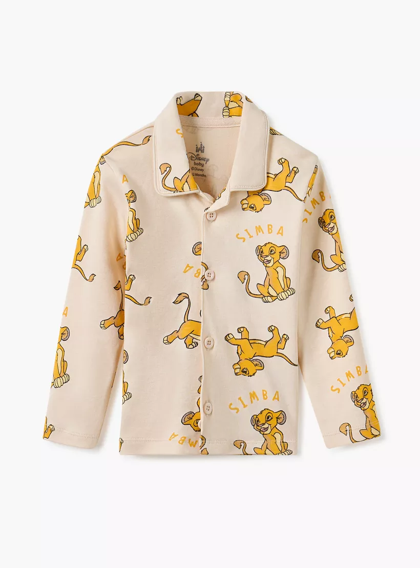 Disney Simba Print Shirt and Pyjama Set-2
