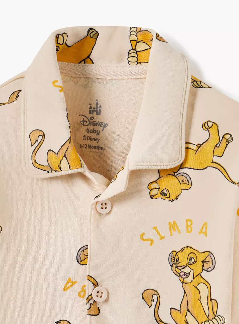 Disney Simba Print Shirt and Pyjama Set-4