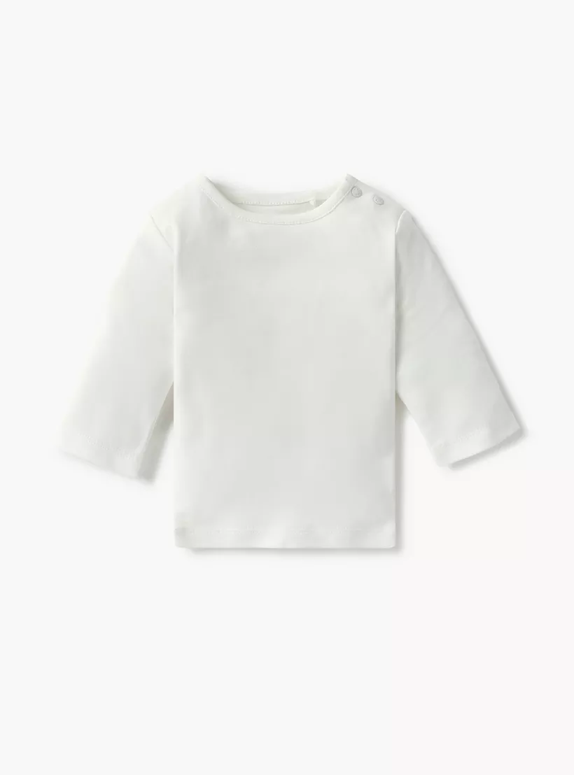 Giggles Bear Applique Dungaree and Long Sleeves T-shirt Set-3