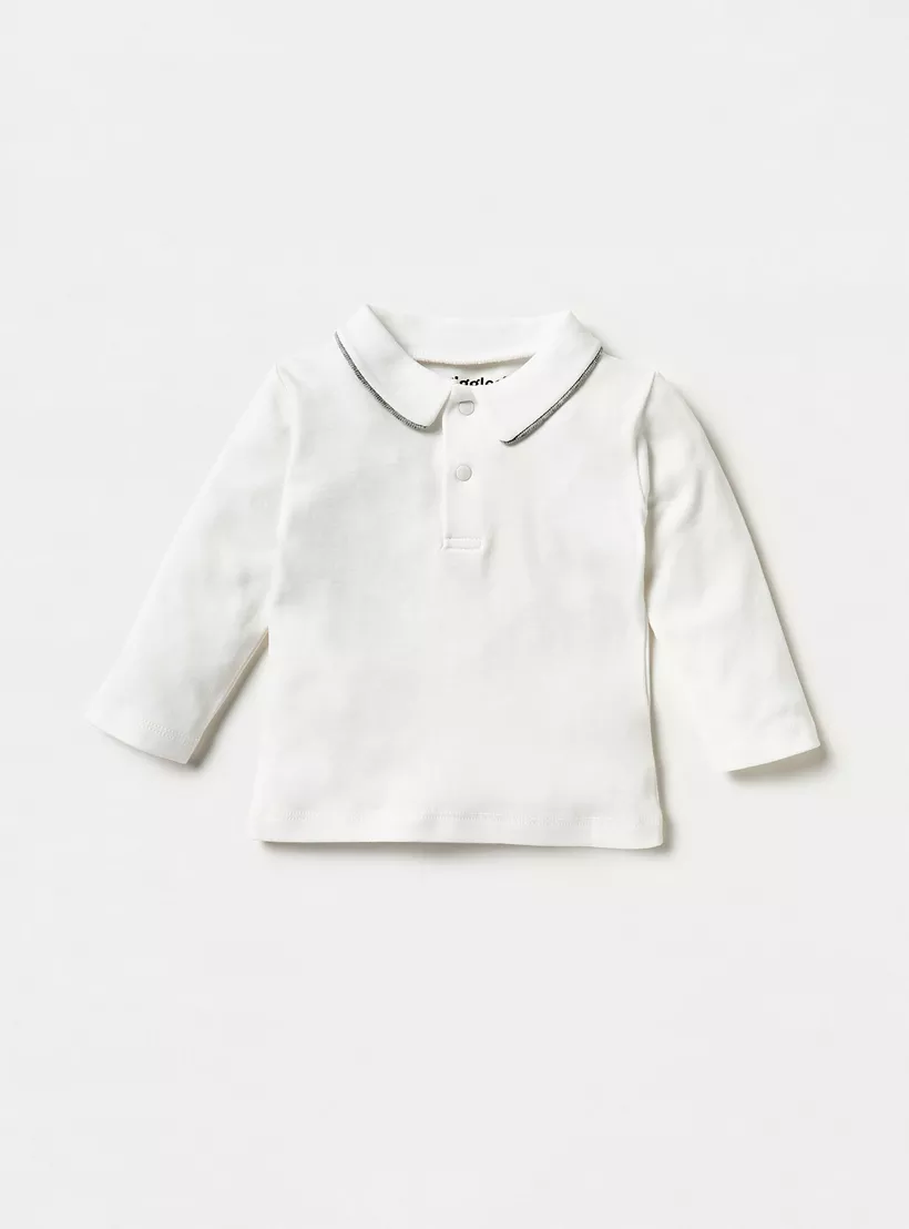 Giggles Checked Dungaree and Polo T-shirt Set2