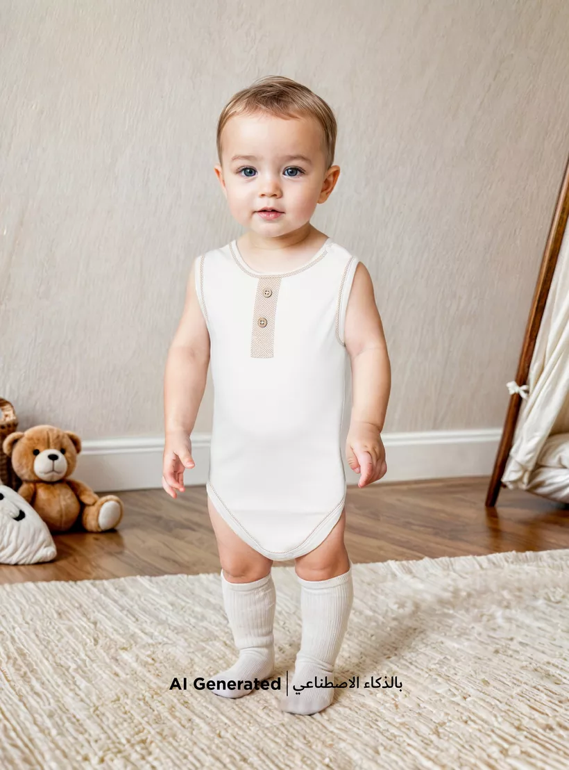 Giggles Solid Sleeveless Bodysuit-4