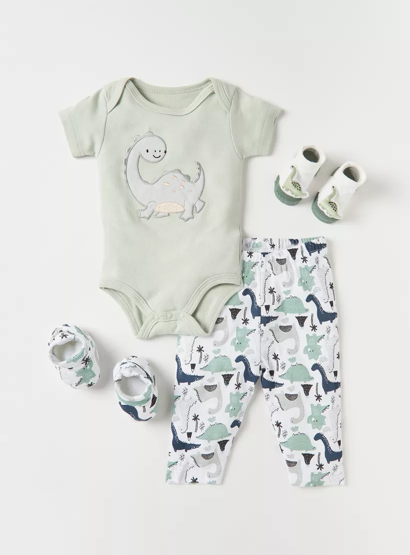 Juniors 12-Piece Dinosaur Print Clothing Gift Set-3