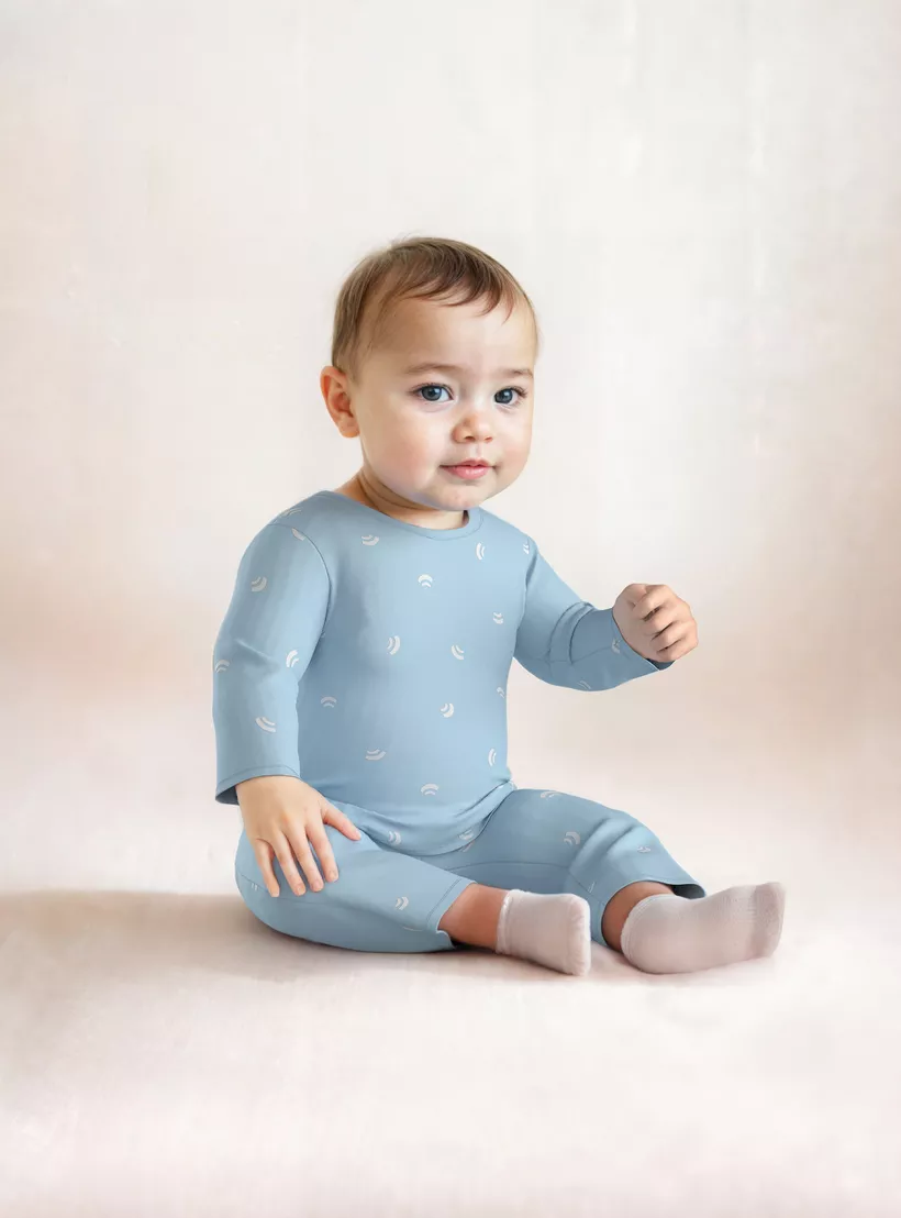 Juniors All-Over Abstract Print T-shirt and Pyjama Set-4
