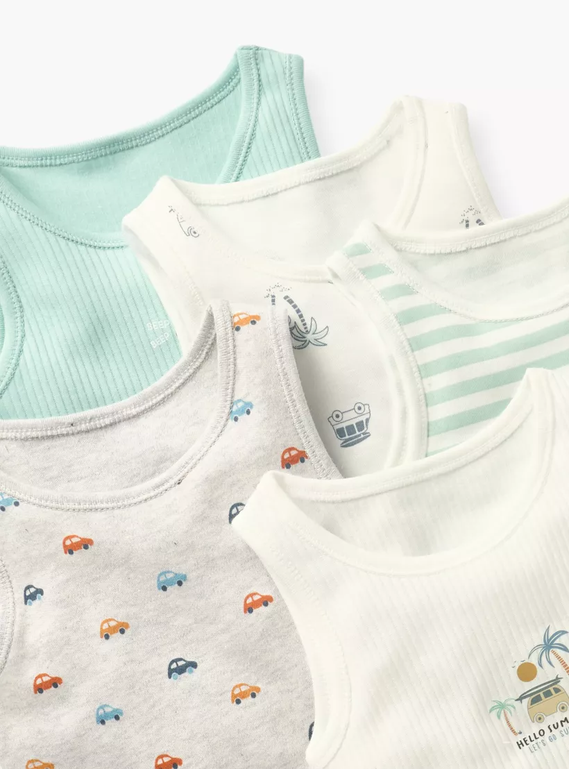Juniors Assorted Sleeveless Bodysuit - Set of 5-3
