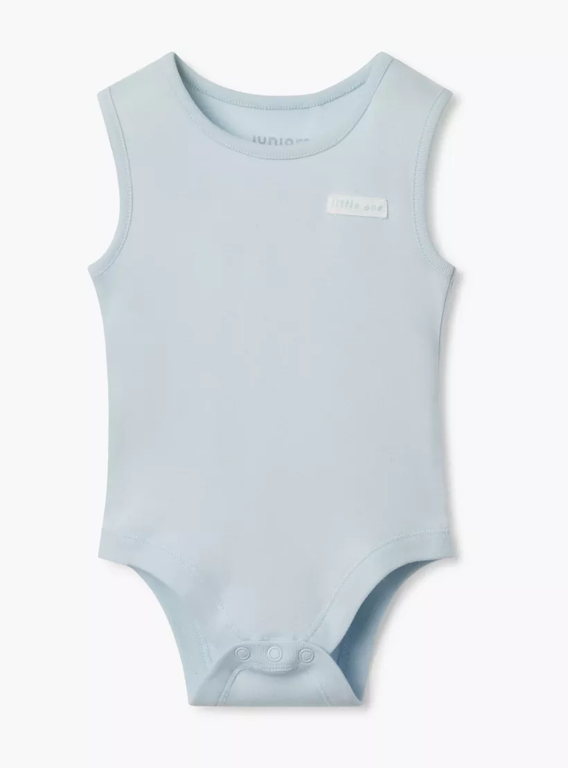 Juniors Assorted Sleeveless Bodysuit with Button Closure - Set of 3-2