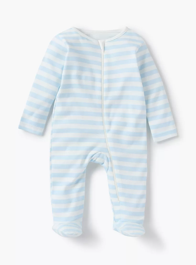Juniors Dinosaur Print Sleepsuit with Round Neck and Zip Closure - Set of 3-2