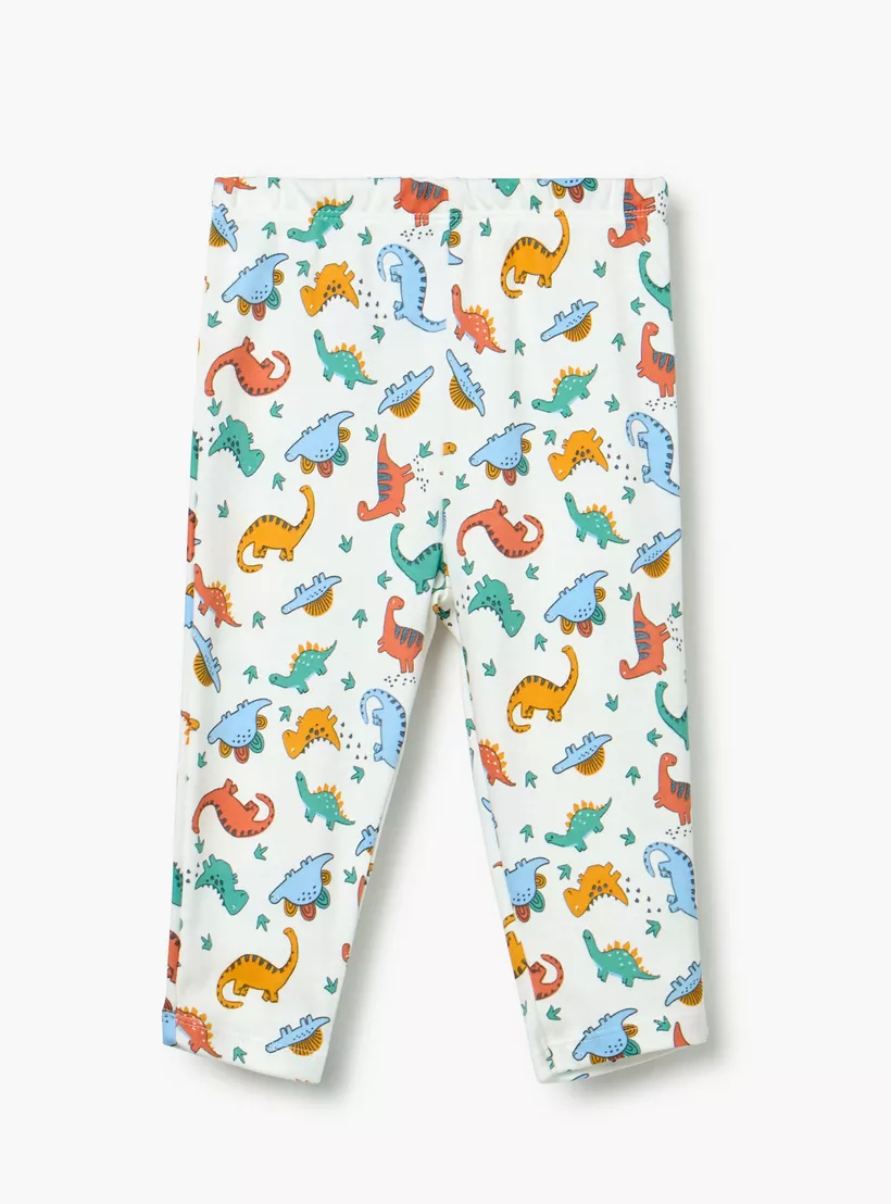 Juniors Dinosaur Print T-Shirt and Pyjama Set -3
