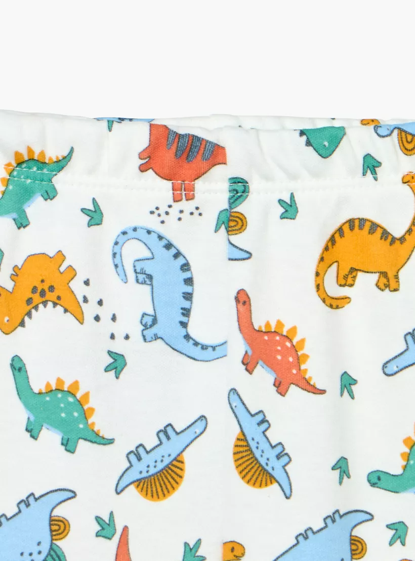 Juniors Dinosaur Print T-Shirt and Pyjama Set -4