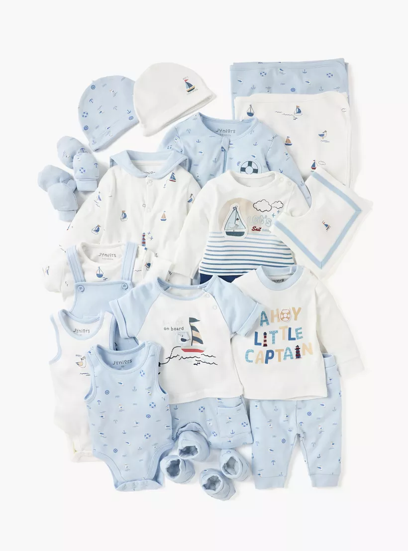 Juniors Graphic Print Closed Feet Sleepsuit with Zip Closure-4