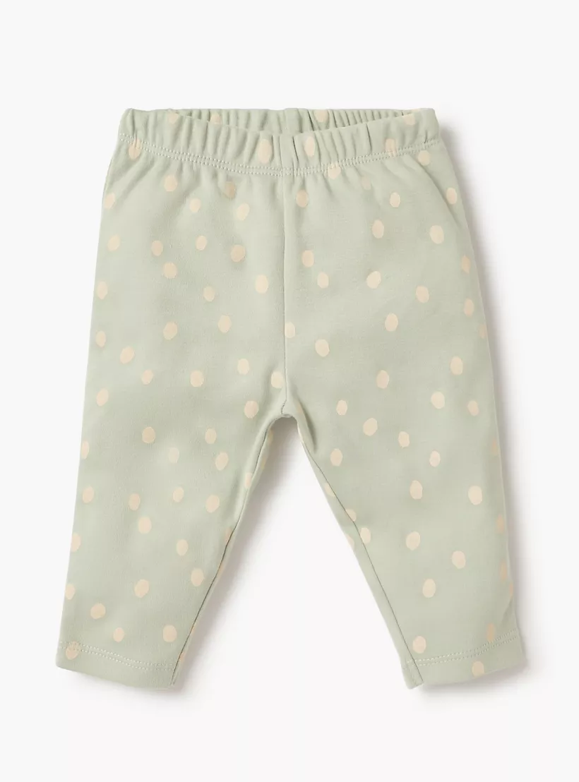 Juniors Polka Dot Print T-shirt and Pyjama Set-3